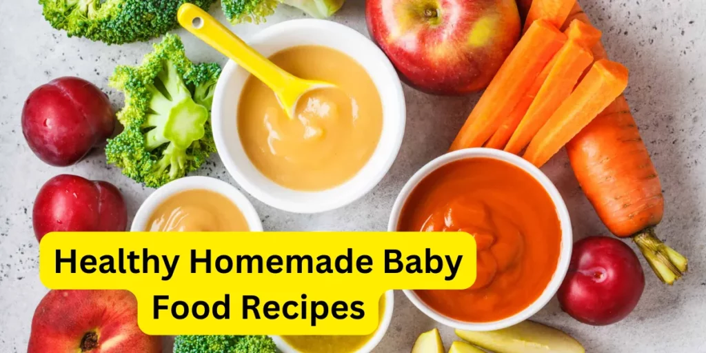 healthy homemade baby food recipes