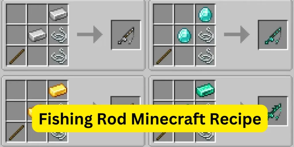 Fishing Rod Minecraft Recipe